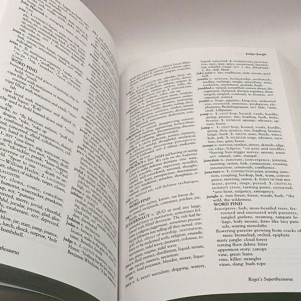 Roget's SUPER THESAURUS 2nd Edition Blue Hardcover 1998 Vocabulary Ref Book